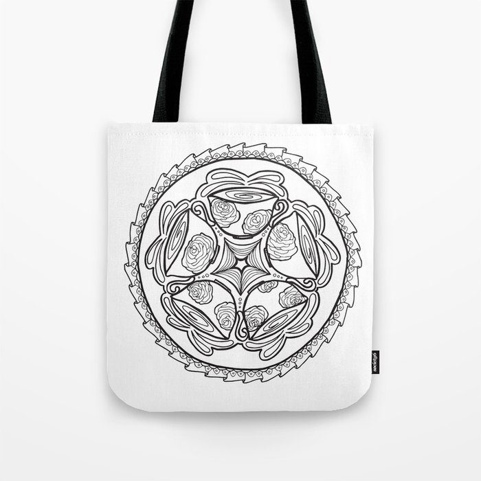 Color In Coffee Mandala Coloring Page Tote Bag By Momsandcrafters Society6