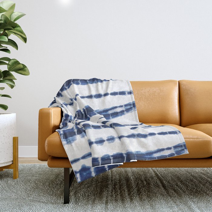 Indigo blue throw sales