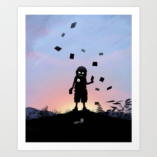 Joker Kid Art Print