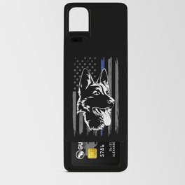 German Shepherd Police Dog American Flag Android Card Case