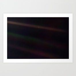 Mote of dust, suspended in a sunbeam Art Print