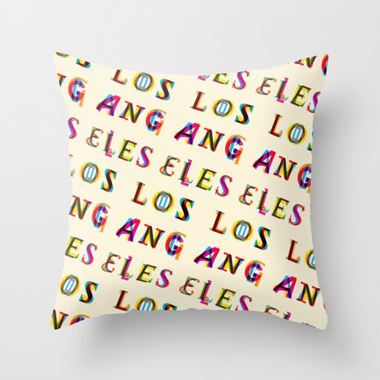 Los Angeles Throw Pillow