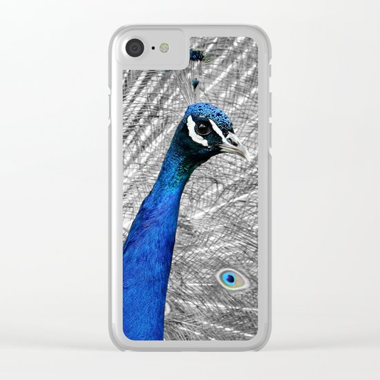 peacock ue Clear iPhone Case