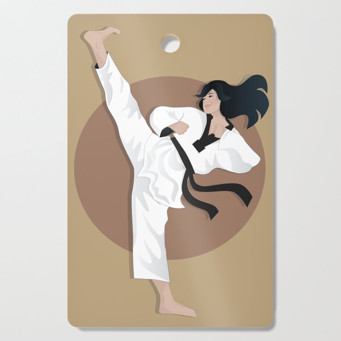 Taekwondo Fighter Cutting Board