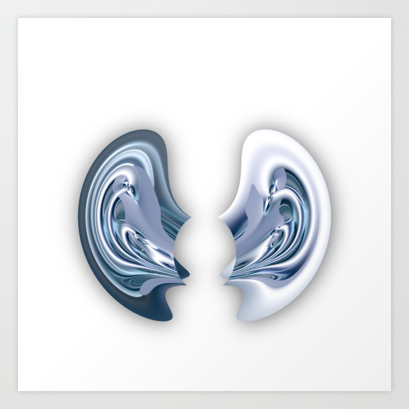 I M All Ears Abstract Illustration Art Print By Coenna Society6