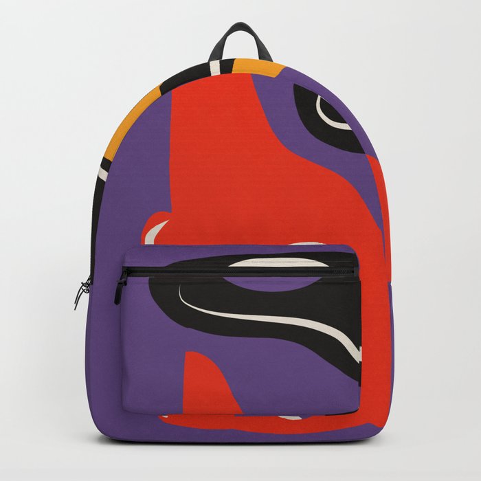 Shapes and holes in purple Backpack