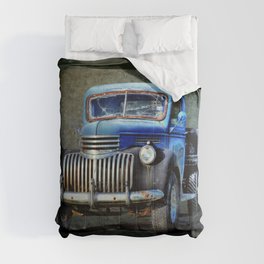 Vintage Blue Pickup Truck  Comforter