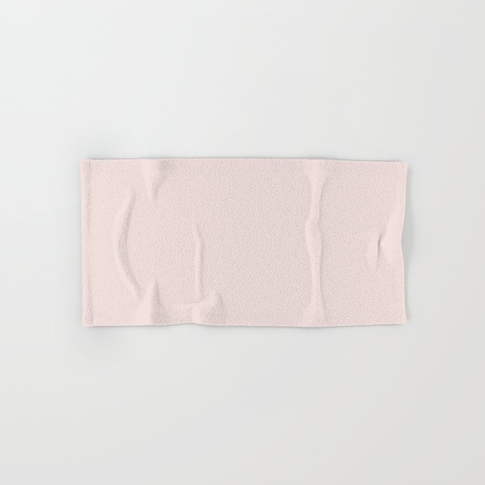 Pale Pastel Pink Solid Color Hue Shade - Patternless Hand & Bath Towel