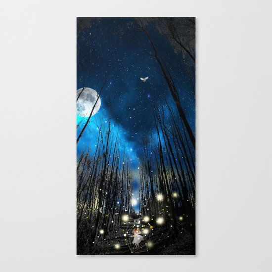 FIREFLIES NIGHT Canvas Print