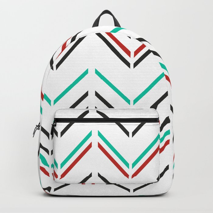 Abstract Zig Zag Background Society6 Decor Buyart Artprint Backpack By Lyovajan