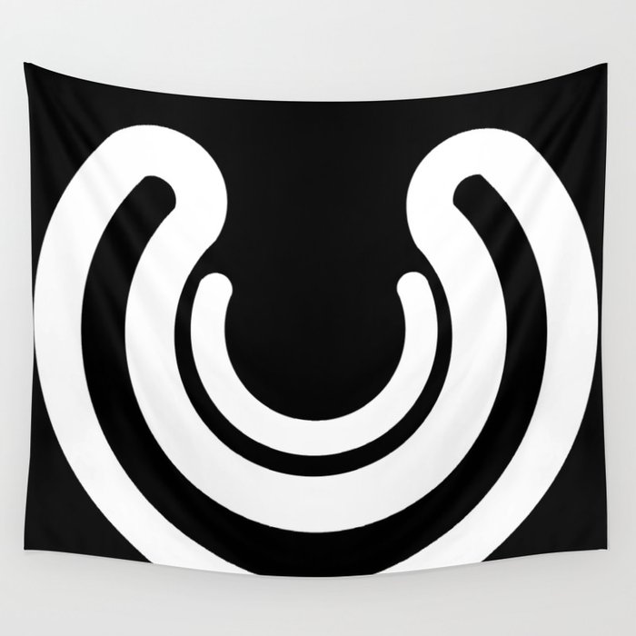 Black and white 90s inspired  Wall Tapestry