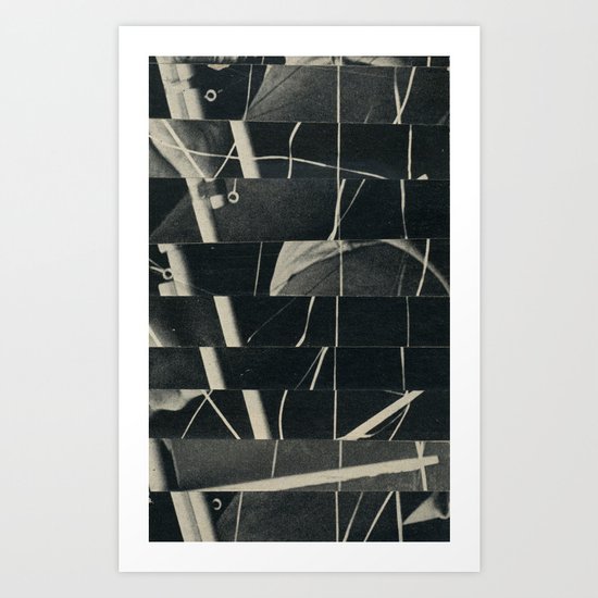 Glitched Rigging Art Print