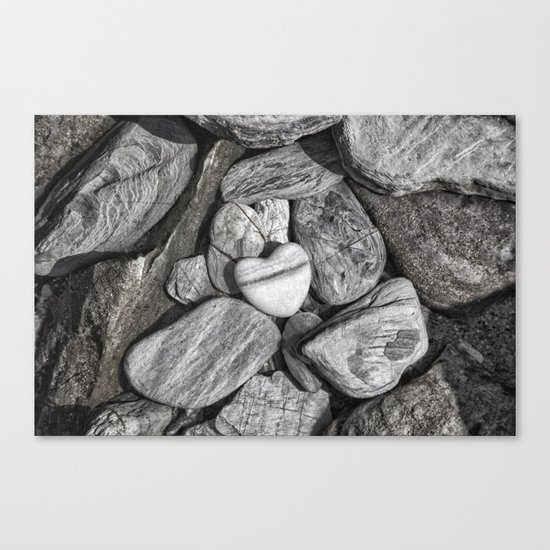 Stone Heart Canvas Print