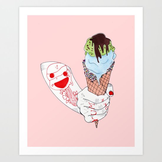 Yum Town Art Print