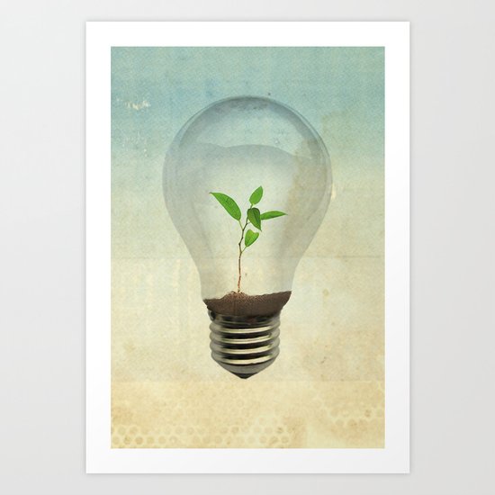 green ideas Art Print