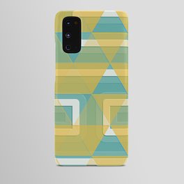Yellow Blue Art Deco No1 Android Case