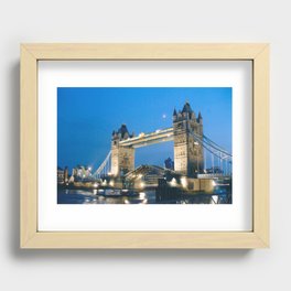 Tower Bridge at Twilight Recessed Framed Print
