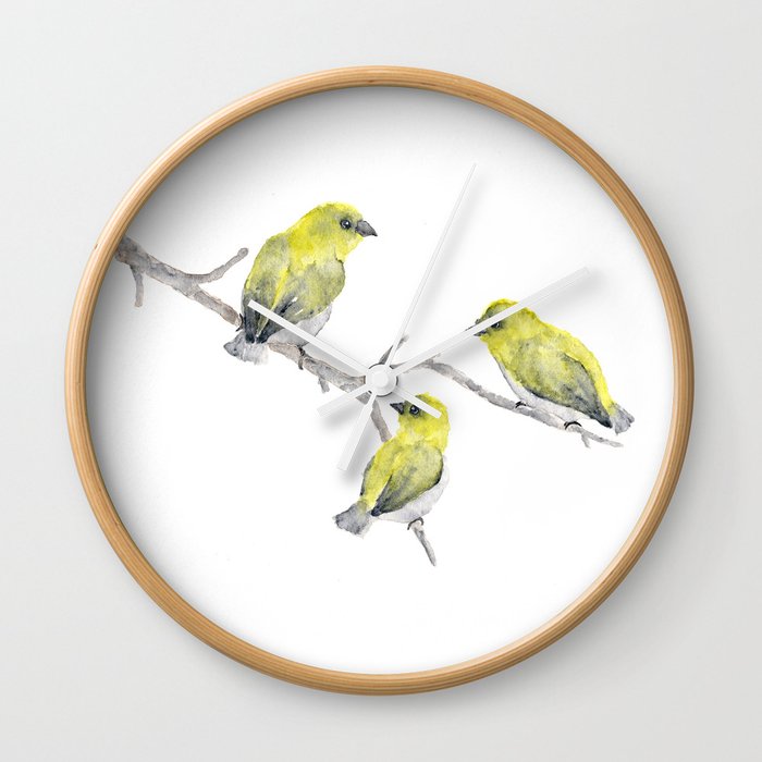 Finch Bird Wall Clock