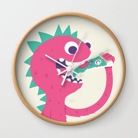 Pizza Forever Wall Clock