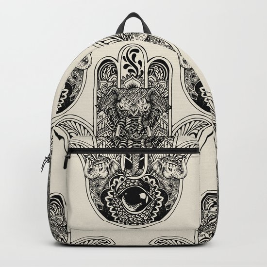 Hamsa Hand Elephant Backpack