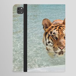 Tiger And Surfboard iPad Folio Case