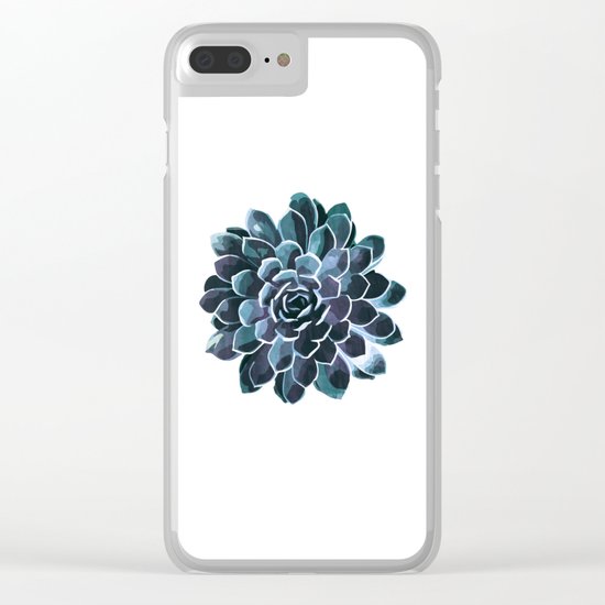 Succulent Echeveria I Clear iPhone Case
