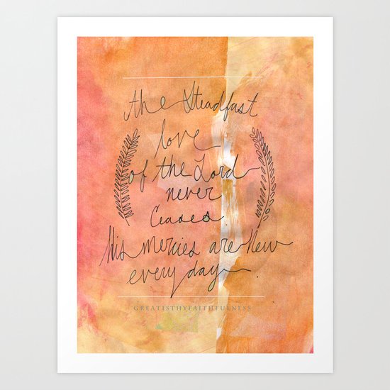 Great is thy Faithfulness Art Print