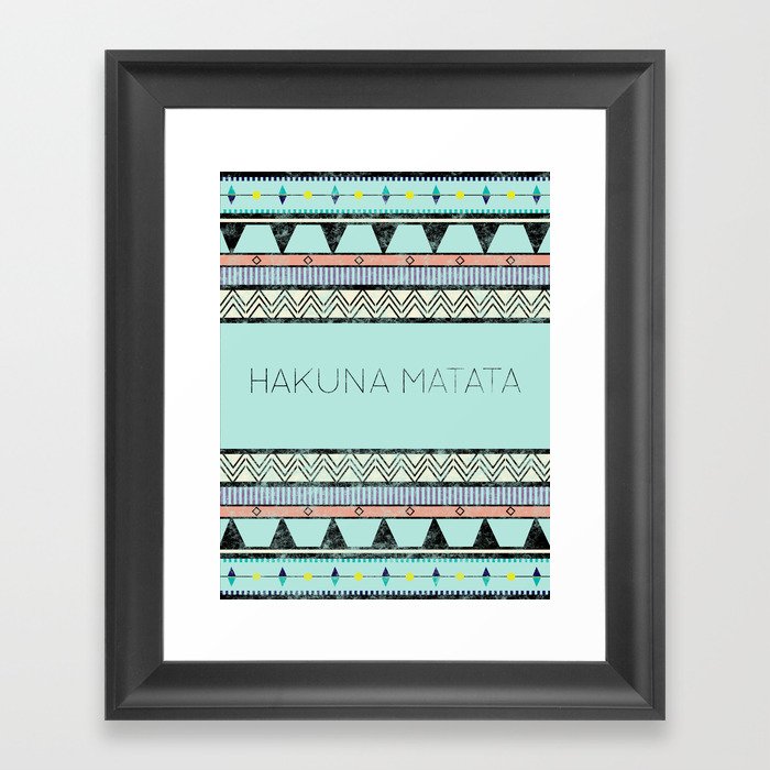 Hakuna Matata Framed Art Print