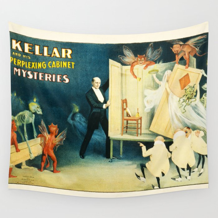 Vintage Kellar magic poster Wall Tapestry