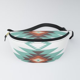 Southwest Santa Fe Geometric Tribal Indian Abstract Pattern Fanny Pack