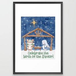 Celebrate Jesus' Birth Framed Art Print