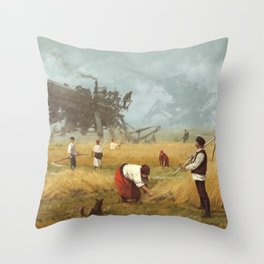 1920 - advanced harvest Throw Pillow