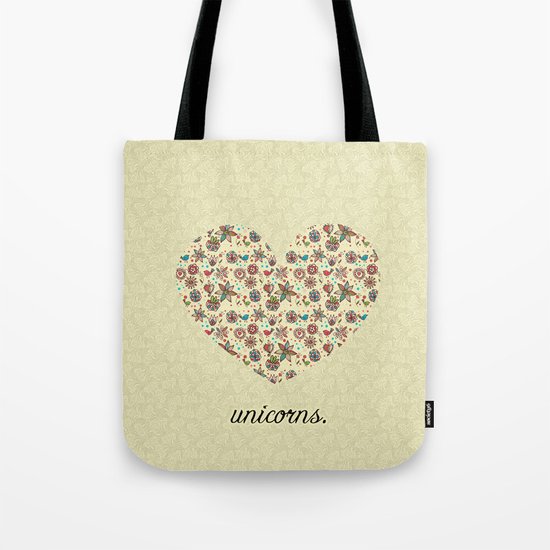 black unicorn Tote Bag