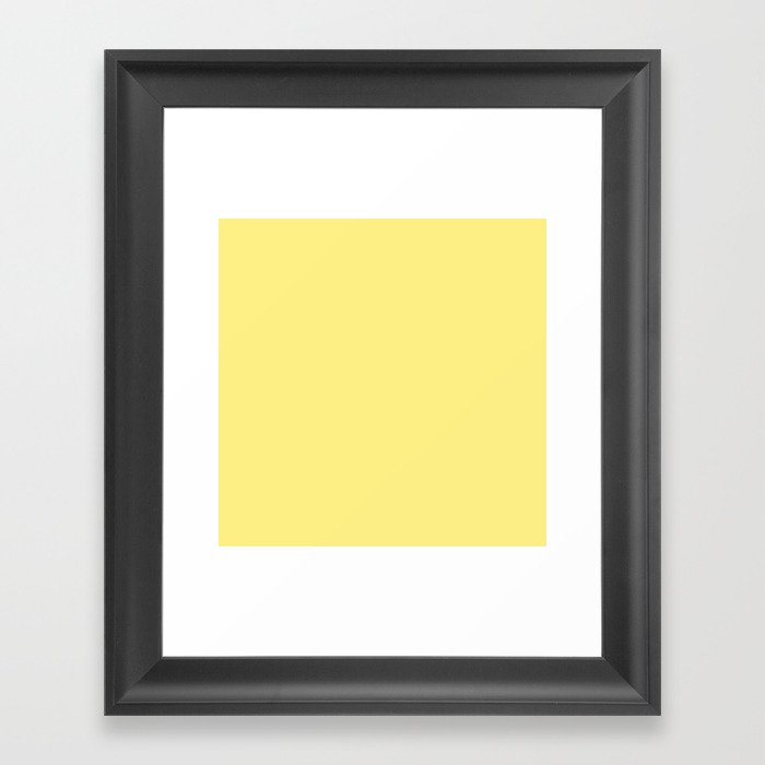 Blonde Yellow Framed Art Print
