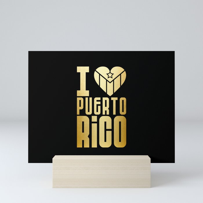 I love Puerto Rico Mini Art Print