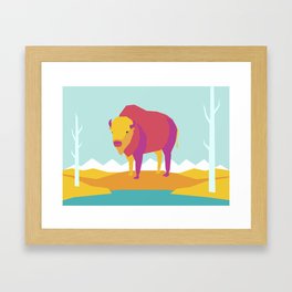 The Bison Framed Art Print