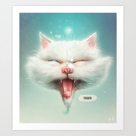The Water Kitty Art Print