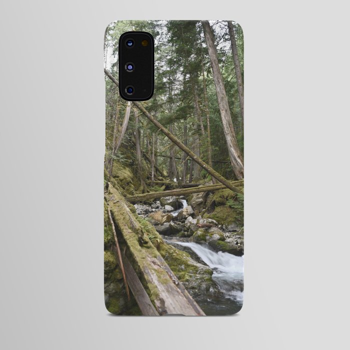 Mountain Creek River Forest Rainforest Landscape Pacific Northwest Washington Hiking Old Growth Geology Android Case