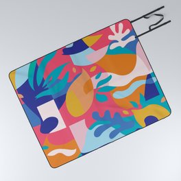Amalfi Abstraction / Colorful Modern Shapes Picnic Blanket