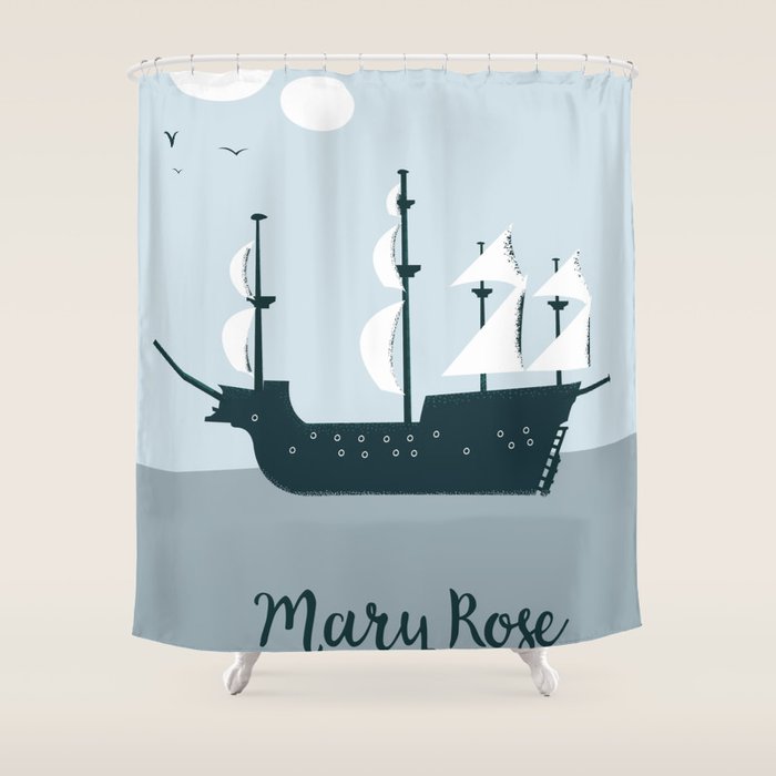 Mary Rose Cartoon Shower Curtain By Nicholasgreen Society6