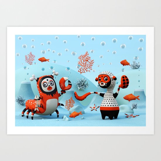 Dead Fish Art Print