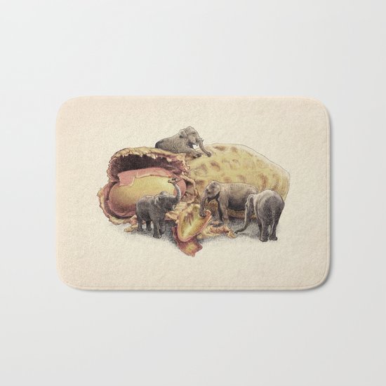 Elephant's Paradise Bath Mat