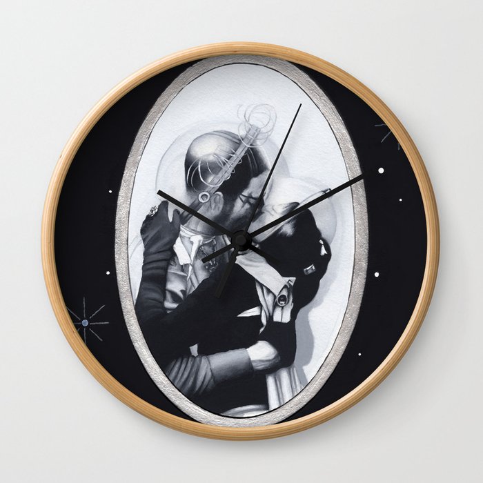 Interplanetary Romance Wall Clock