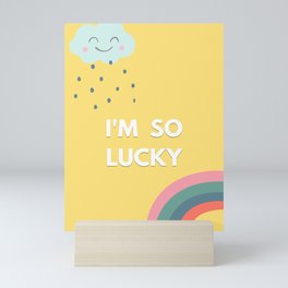 I'm So Lucky - Rainbow Mini Art Print