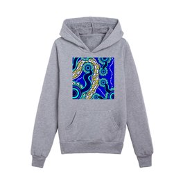 Authentic Aboriginal Art - Untitled Kids Pullover Hoodies