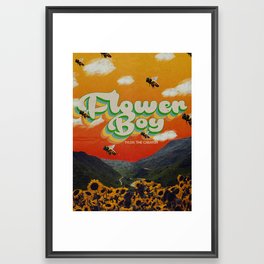 flower boy  Framed Art Print