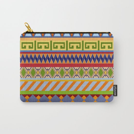 Tribal Aztec Patterns Carry-All Pouch