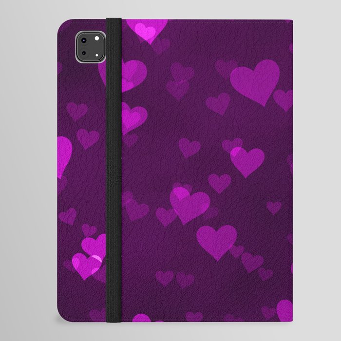 Violet Hearts iPad Folio Case