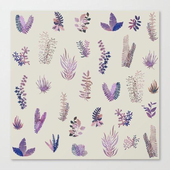 pink garden at day Canvas Print