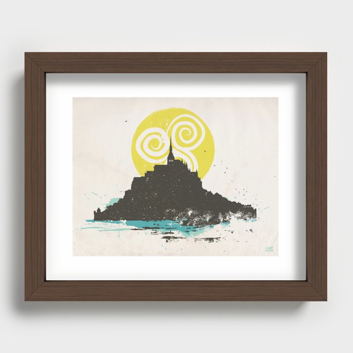 Le Mont Saint Michel (Saint Michael's Mount), Normandy, France Recessed Framed Print